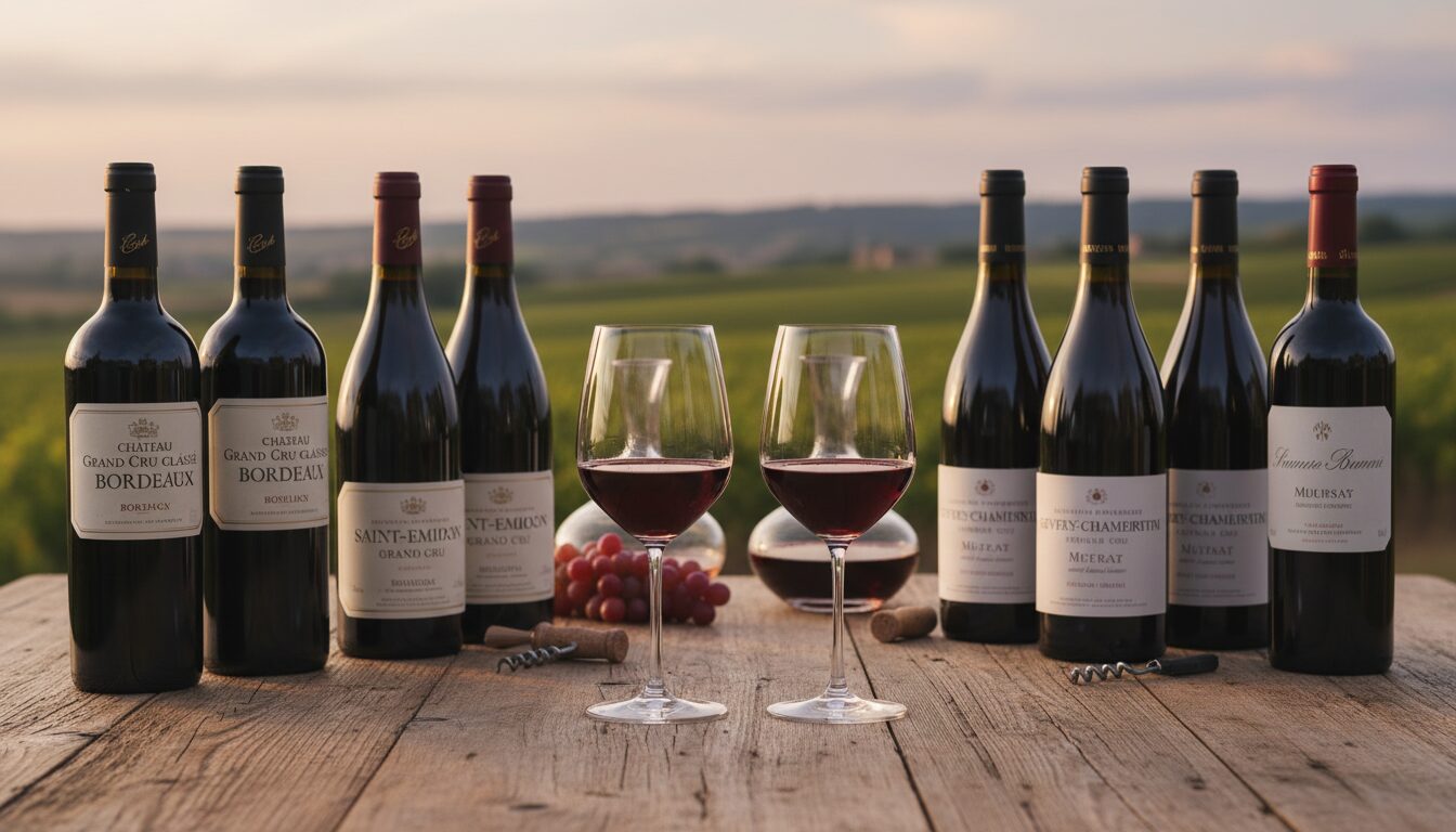 Bordeaux i Burgundija vina Bordeaux i Burgundija vina
